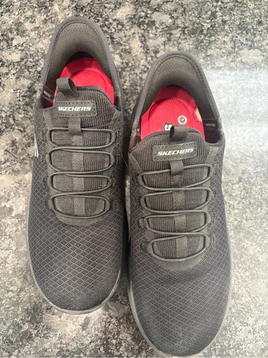 Skechers Shoes - Skechers Black Knit Slip-On Sneakers